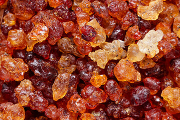 Peach Gum or Amber crystal-clear peach blossom tears of peach. Natural dried peach resin (prunus...