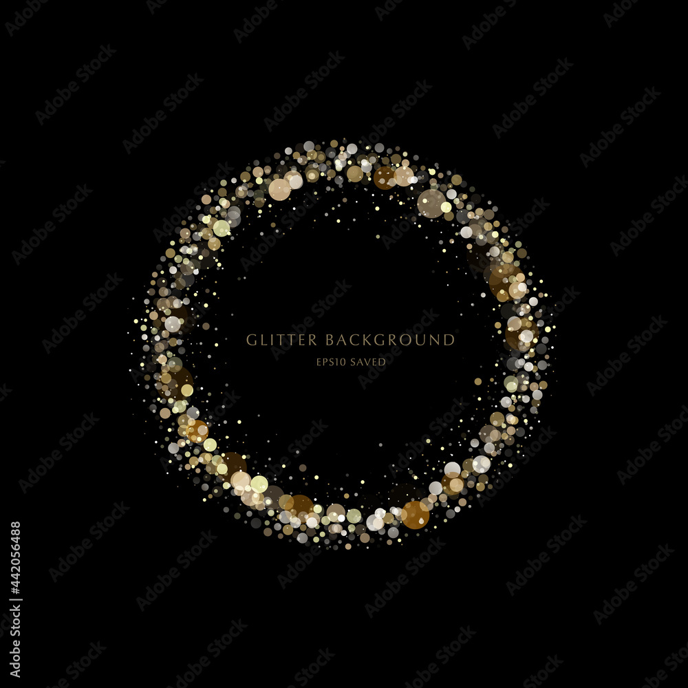 Wall mural glitter background, luxury gold stardust light