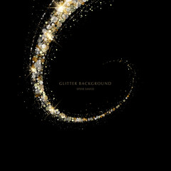 glitter background, luxury gold stardust light