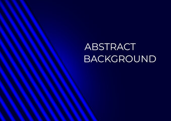 Modern abstract blue background, neon stripes, vector illustration