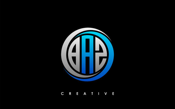BAZ Letter Initial Logo Design Template Vector Illustration