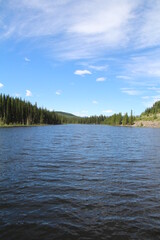 Blue Waters Of Beaverdam Pond, Nordegg, Alberta