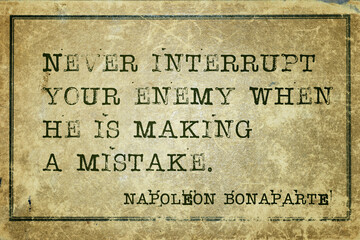 interrupt enemy Napoleon