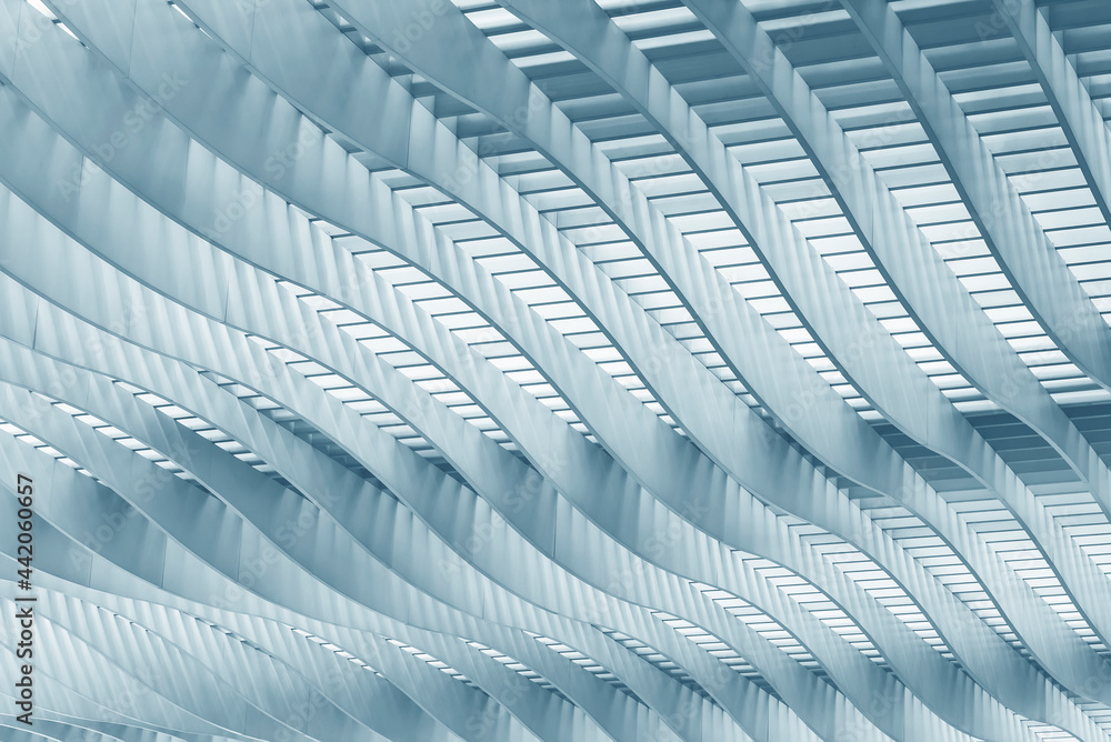 Aufkleber Closeup details of modern architecture. Building abstract background