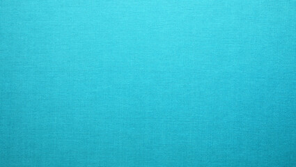 Turquoise blue cloth texture background. Simple pattern textile surface closeup