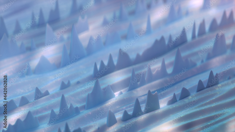 Poster sound wave motion abstract background 3d render