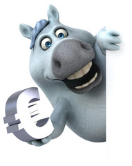 Fun horse - 3D Illustration © Julien Tromeur