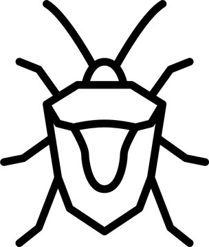 stinkbug outline icon