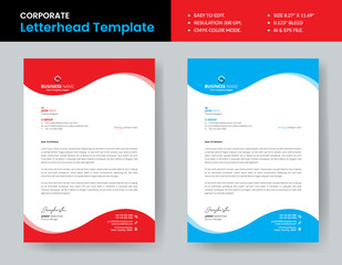 New Style Letterhead Template Design Print Ready