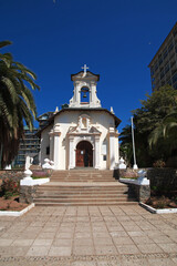Obraz premium The church in Papudo village, Pacific coast, Chile