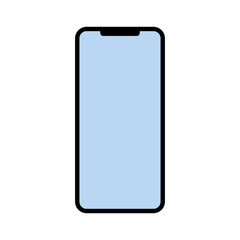 Cellphone - blank screen, front view