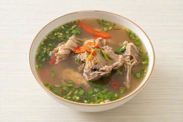 Spicy Chopped Pork Backbone Soup or Spicy Leng Soup