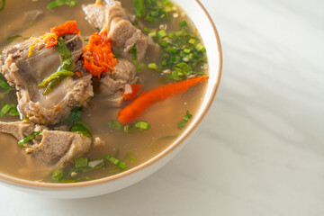 Spicy Chopped Pork Backbone Soup or Spicy Leng Soup