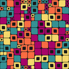 Abstract Geometric Pattern generative computational art illustration