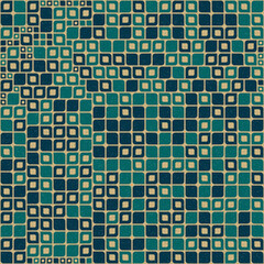 Fototapeta premium Abstract Geometric Pattern generative computational art illustration