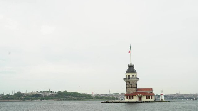The Maiden's Tower in the Bosphorus, Istanbul, Turkey. High quality photo
