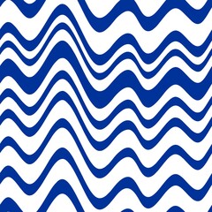 The background is simple blue waves. Seamless vector pattern