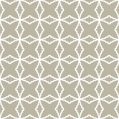 Fototapeta premium Seamless ornament in arabian style. Geometric abstract background. White pattern for wallpapers and backgrounds
