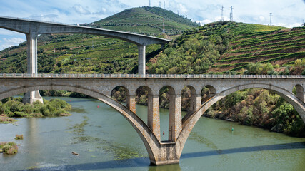 Two Bridges over the Douro River, Portugal