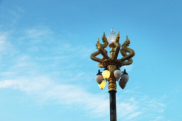 Naga lamp from the Mekong River in Nakhon Phanom Province in Thailand