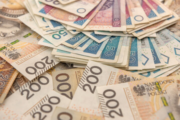 Fototapeta na wymiar Pln polish money as background for design