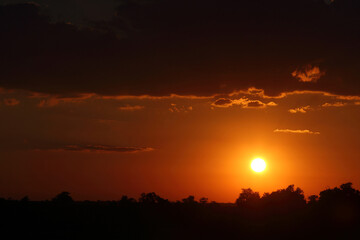 Sonnenuntergang Kr&uuml;ger Park S&uuml;dafrika / Sundown Kruger Park South Africa /