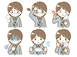 マスクがつらいオフィスカジュアルな男性