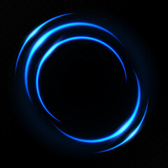 Blue circle light effect