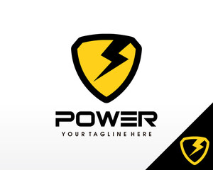 Electric logo. Electrical Power logo design vector