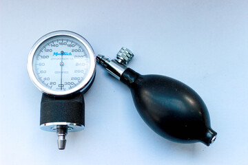 gauge isolated on white,pressure, medicine, isolated, sphygmomanometer, gauge, medical, manometer,...