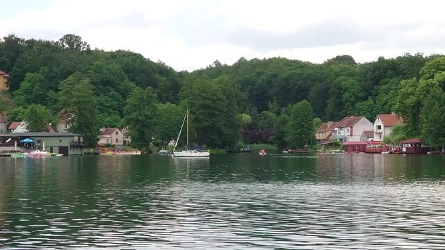 Lagowskie Lake in Lagow, Swiebodzin County in Poland