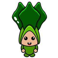lettuce vegetable mascot costume cartoon character