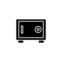 Safety box icon illustration glyph style