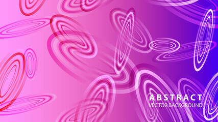 Abstract colorful oval background with gradient color - vector