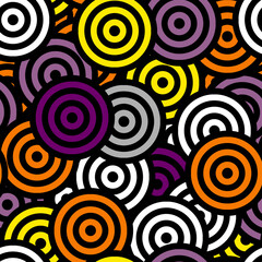 Fototapeta premium Vector seamless mosaic art pattern. Art background.