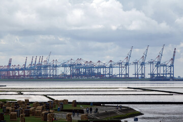Containerterminal in Bremerhaven