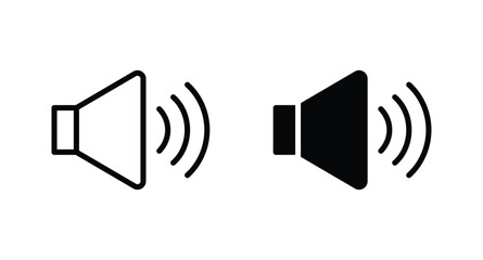 Speaker icon vector for web, computer and mobile app