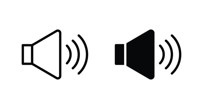 Speaker icon vector for web, computer and mobile app