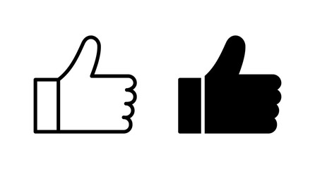 Hand like icon vector for web, computer and mobile app
