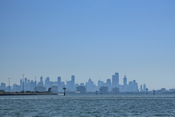 Naklejka premium The city of Melbourne, Australia