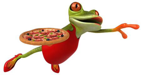 Fun frog - 3D Illustration