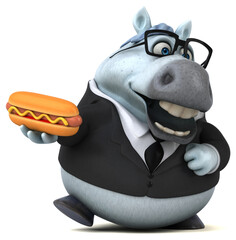 Fun horse - 3D Illustration