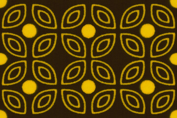 Colorful African fabric – Seamless pattern, cotton, photo