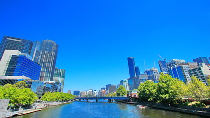 City of Melbourne on a summer day, Australia