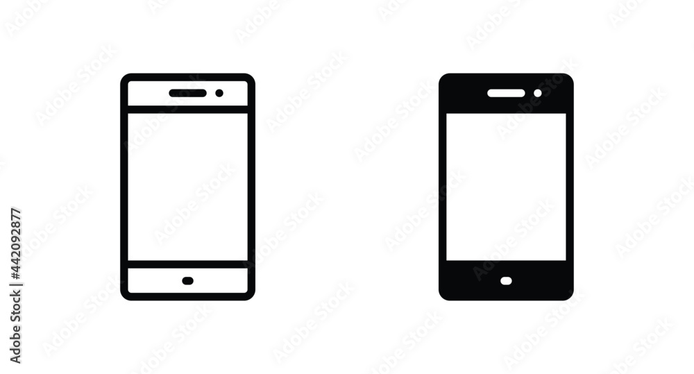 Poster smartphone icon vector for web, computer and mobile app