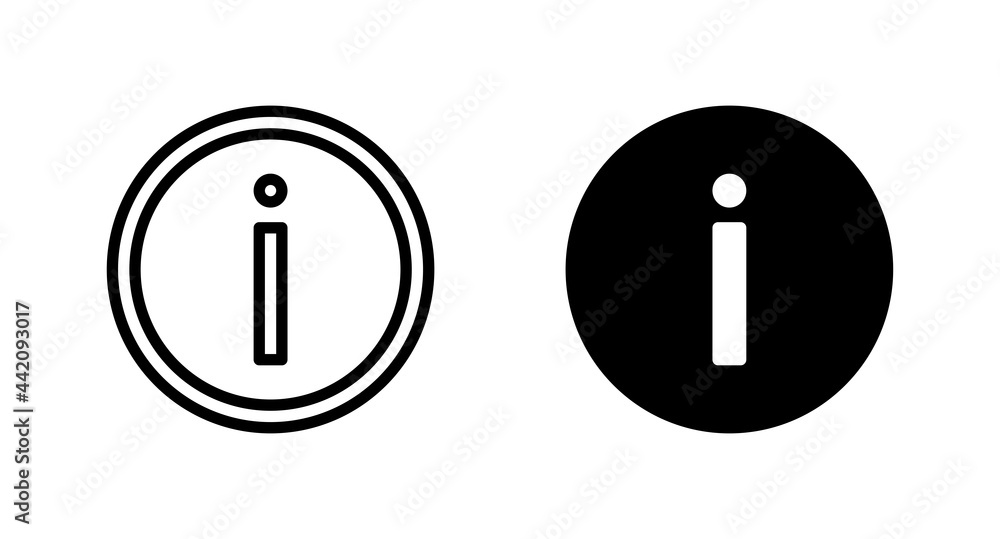 Poster info icon vector for web, computer and mobile app