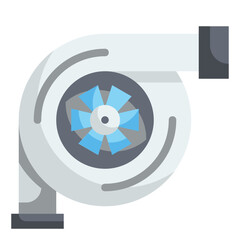 turbine flat icon © Wanicon