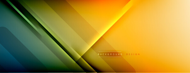 Abstract background. Shadow lines on bright shiny gradient background.