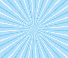 Blue sunburst wallpaper. Vector marketing background.	