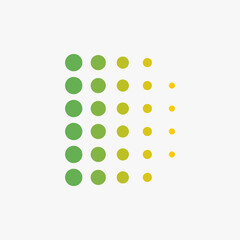 abstract logo basic letter d full color